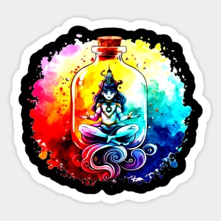 Princess in a Genie Bottle Sticker